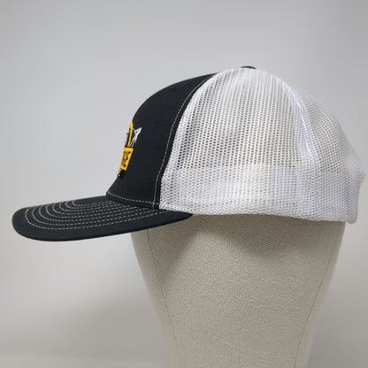 Richardson Black One Size Trucker Hat Mesh Snapback Challenge Course Logo Hat
