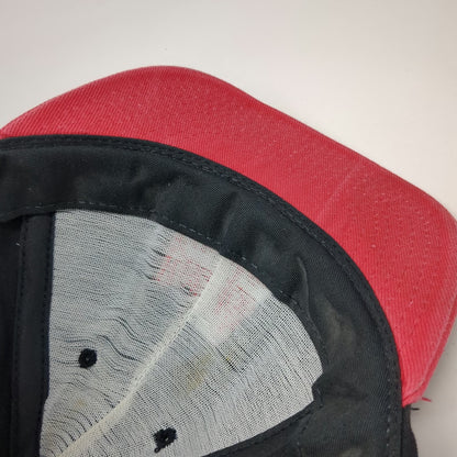 Black Snapback Hat One Size Red Hot Summer Coca-Cola Logo Cotton Made in USA