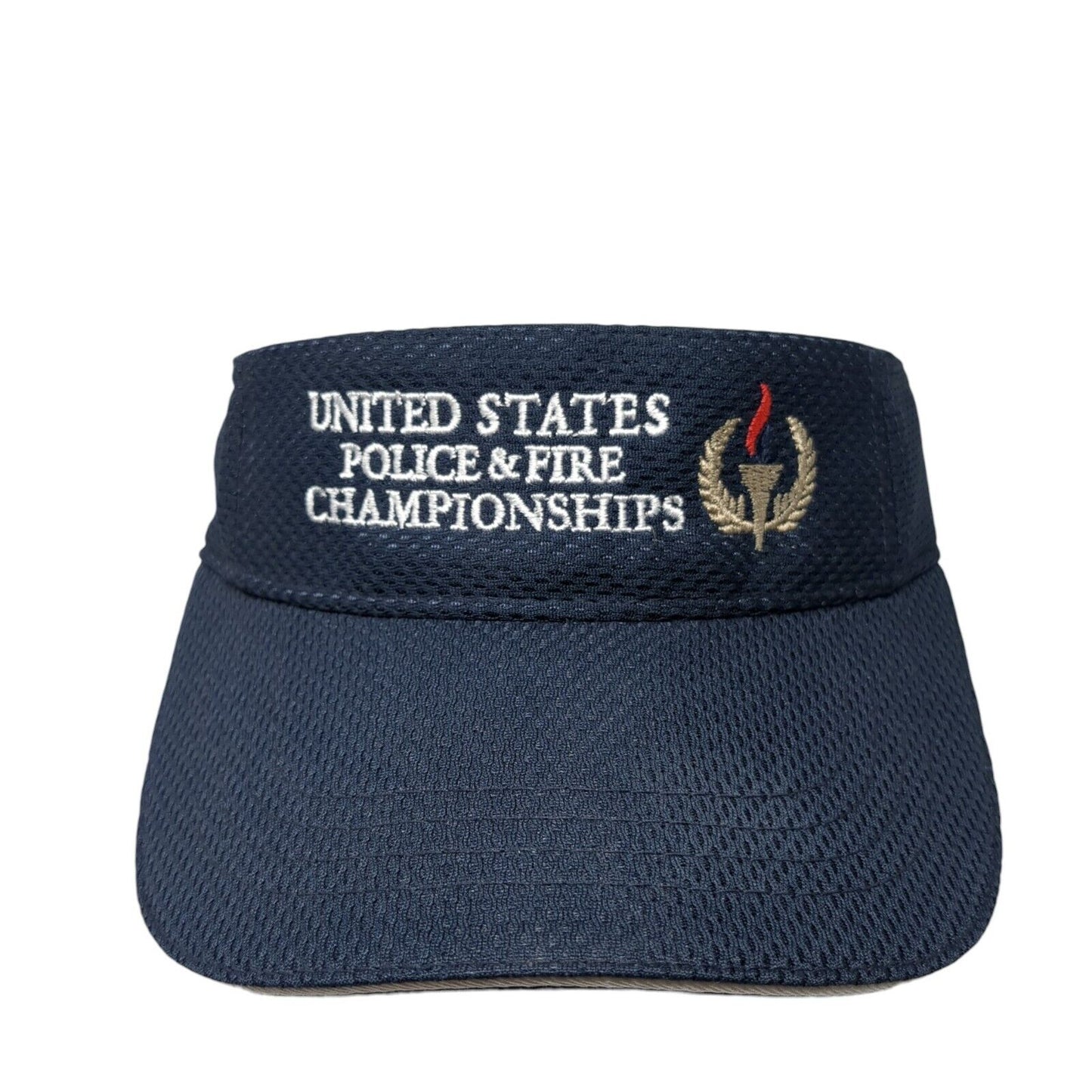 United States Police & Fire Championships Sun Visor Hat Blue OS Adjustable