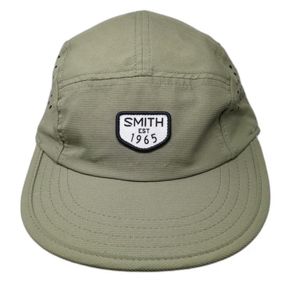 Smith 1965 5 Panel Green One Size Laser Cut Polyester Strapback Hat Outdoor