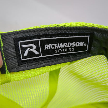 Richardson Trucker Hat Black Yellow One Size United Rentals Mesh Construction