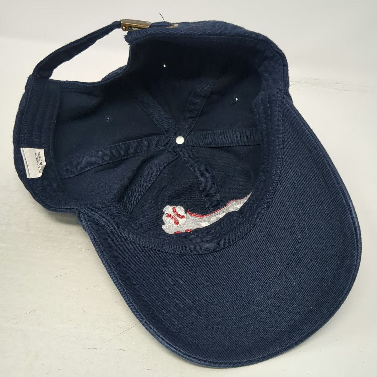 Baseball Cap Blue White Red One Size WEEI 850 AM Sports Radio Strapback Hat