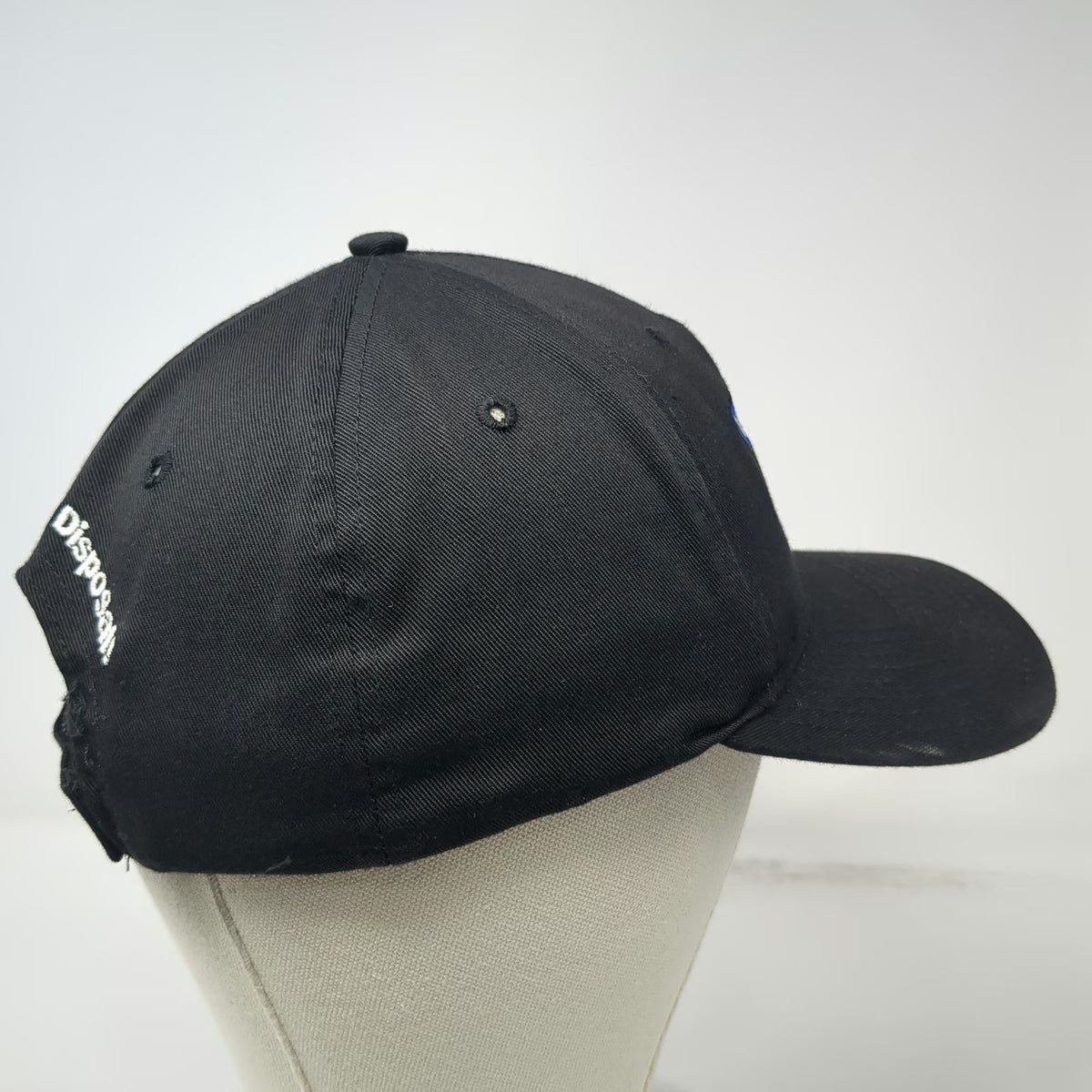 Richardson Baseball Cap Black Blue White L Western Waste Services Strapback Hat