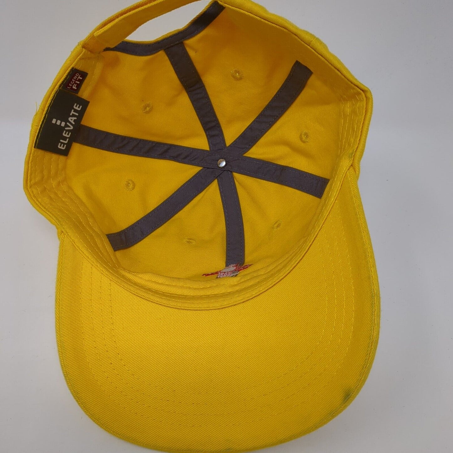 TXvNM #141 Strapback Hat Yellow One Size Legend Fit Embroidered Elevate Cotton