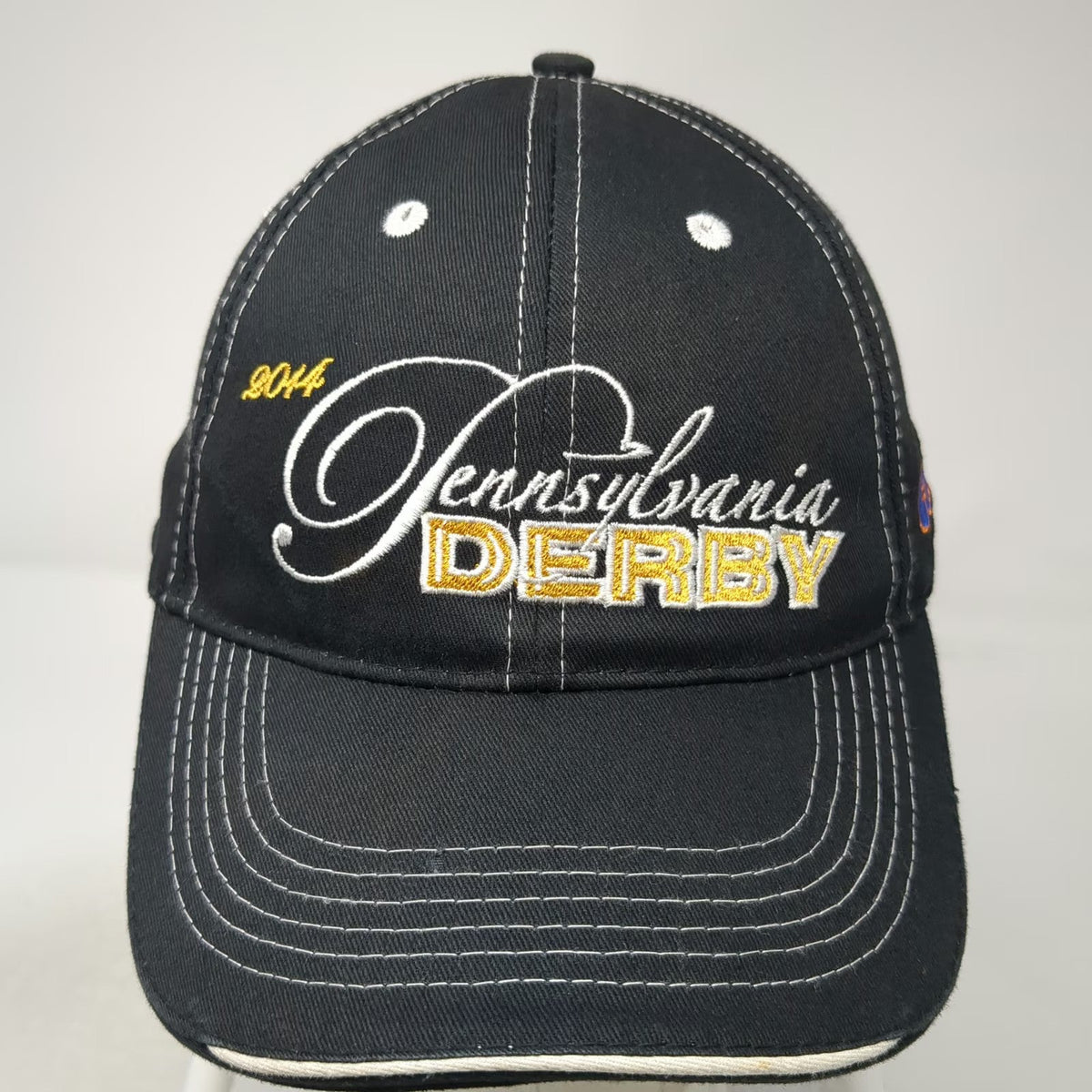 Black Baseball Cap One Size 2014 Pennsylvania Derby Parx Racing Strapback Hat