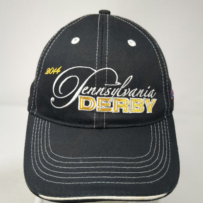 Black Baseball Cap One Size 2014 Pennsylvania Derby Parx Racing Strapback Hat