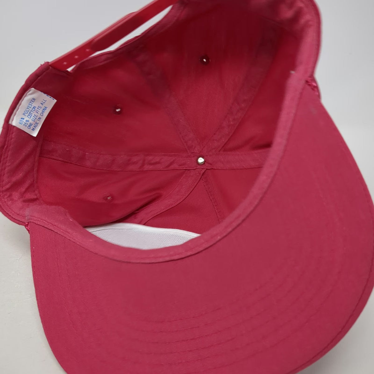 Peterbilt Pink One Size 5 Panel Hat Idaho Boise Semi Truck Rope Snapback Graphic