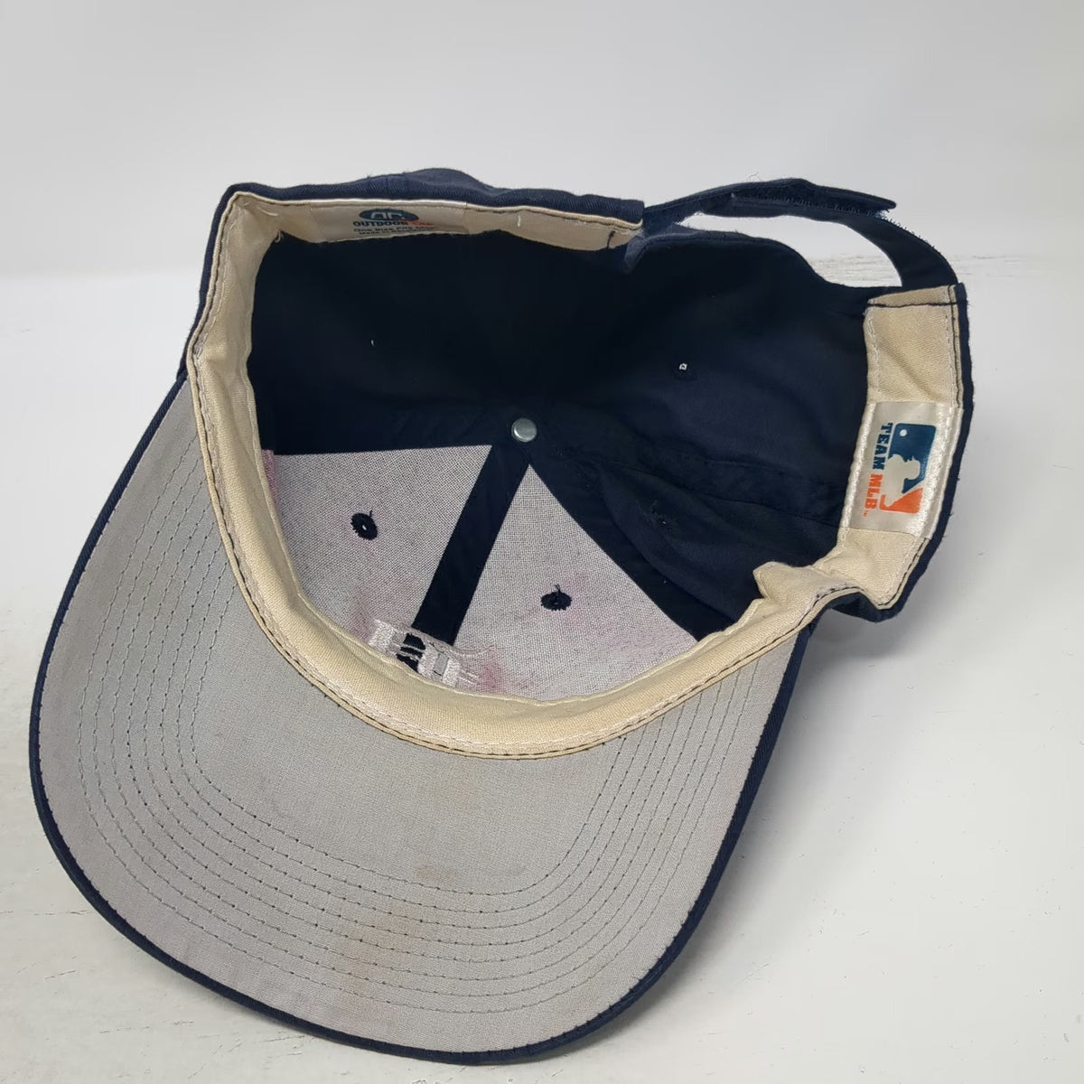 Detroit Tigers MLB OC Baseball Cap Blue One Size Strapback Logo Side Hit Hat
