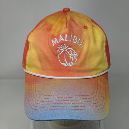Malibu Palm Tree Snapback Rope Hat Multicolor One Size Tie Dye