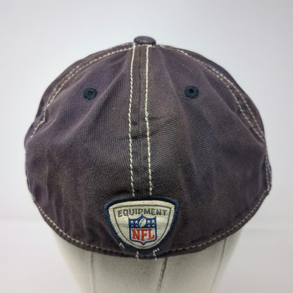 Reebok NFL New England Patriots Blue XL Hat Contrast Stitching Stretch Fit Cap