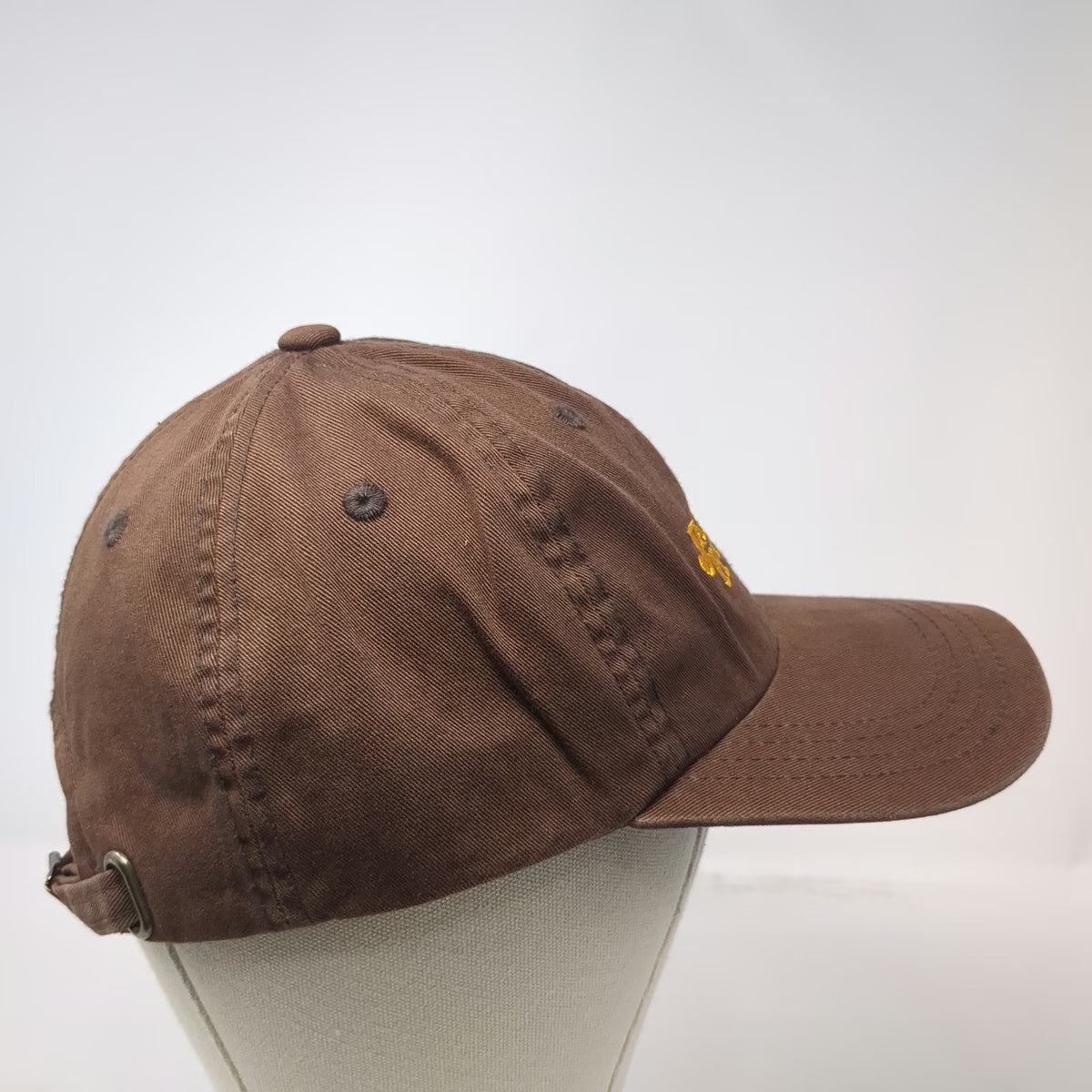 Imperial Baseball Cap Brown Yellow One Size Jackson Hole Wyoming Bronco Hat
