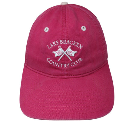 Lake Bracken Country Club Slideback Hat Pink OS Adjustable Girl by The Game