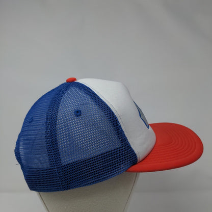 Quiksilver Snapback Mesh Back Trucker Hat Multi Youth OSFM Colorblock