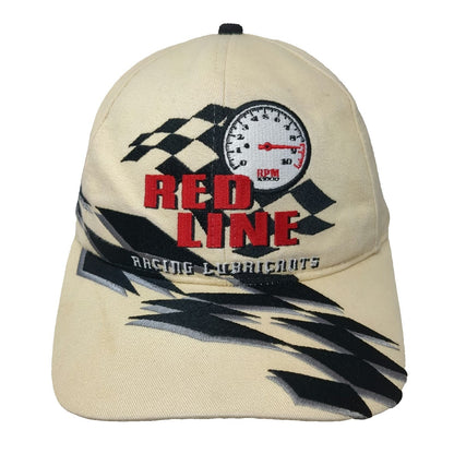 Kudzu Red Line Racing Lubricants Baseball Cap Beige One Size Snapback Hat Logo