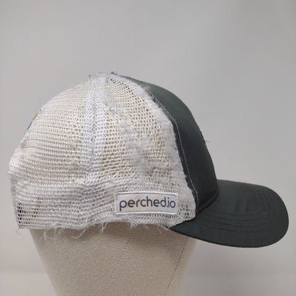 Boco Gear Snapback Trucker Hat Gray OSFA Adjustable Mesh Back Polyester