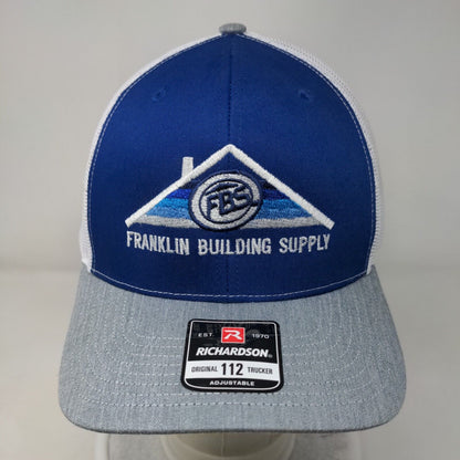 FBS Franklin Building Supply Snapback Trucker Hat Multi OS Adjustable Richardson