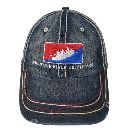 Mountain River Outfitters Strapback Hat Blue One Size Adjustable Distressed