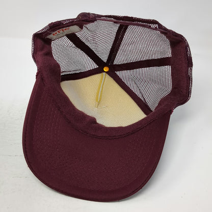 Otto Trucker Hat Red One Size Boise Idaho Hillfolk Noir Fish Graphic Snapback