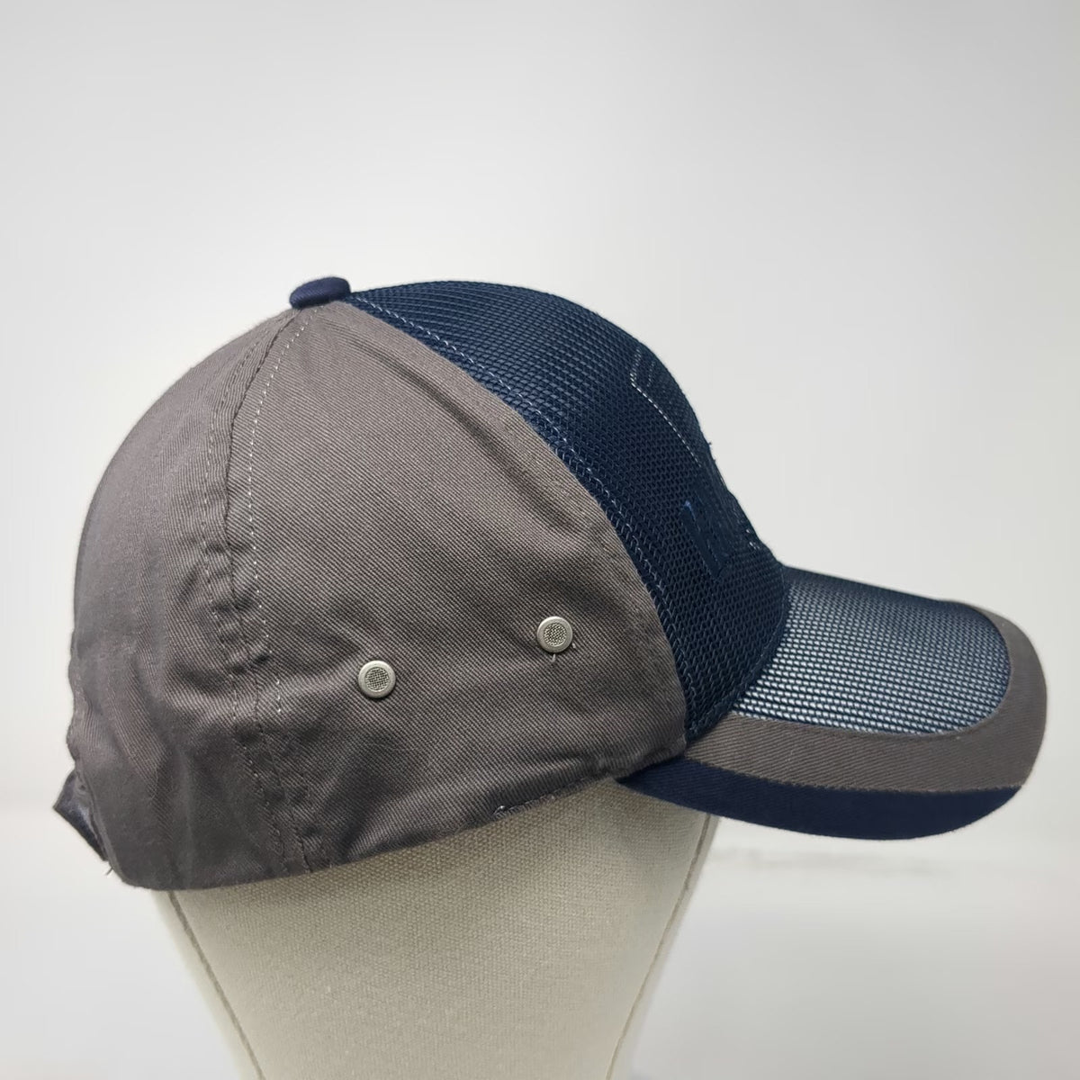 Ram Trucks Blue Gray Mesh Front Baseball Cap Hat One Size Strapback Dodge Mopar