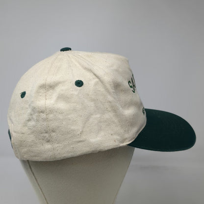 KC Caps 5 Panel Beige Green One Size Safety Never Hurts Snapback Workwear Hat