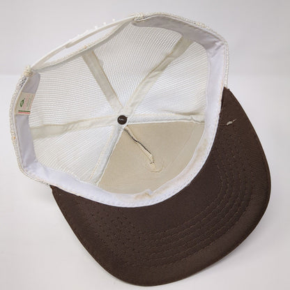 Idaho Power Snapback Trucker Hat Brown One Size Adjustable Mesh Back YoungAn