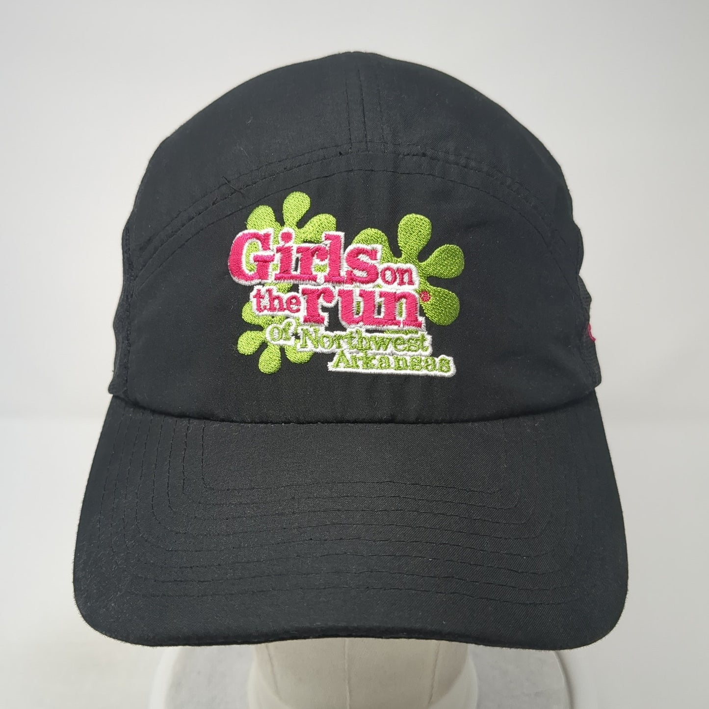 Girls On The Run Strapback 5 Panel Hat Black One Size Solid Adjustable