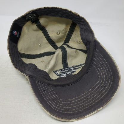 47 Brand NFL New England Patriots Cap Green L Camo Raw Edge Patch Franchise Hat