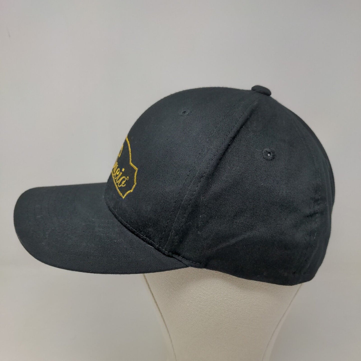 Bacio Men's Fitted Hat Black Size L/XL Embroidered Logo Cotton Blend