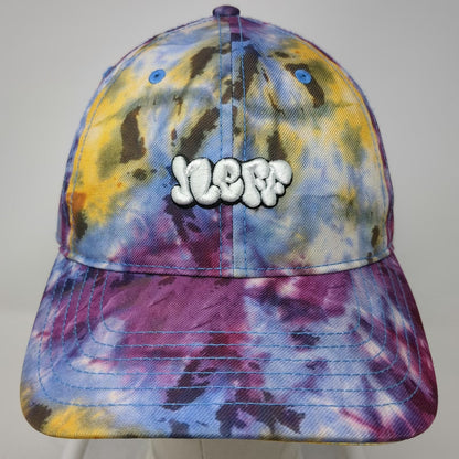 Neff Baseball Cap Purple Blue Yellow One Size Tie Dye Graffiti Logo Hat