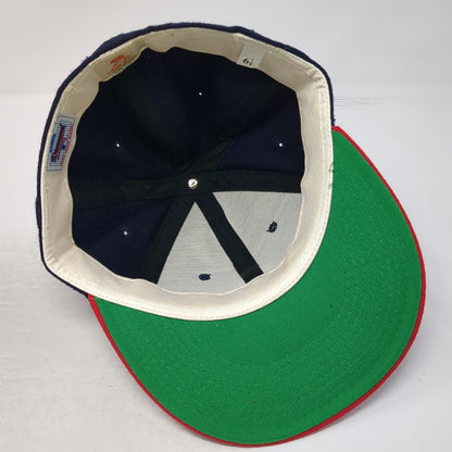 New Era Cap Blue Red 6 7/8 Angels MLB Diamond Collection Fitted Hat Vintage