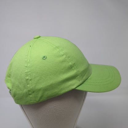 Unbranded Strapback Hat Green One Size Adjustable Outdoor Blank Solid