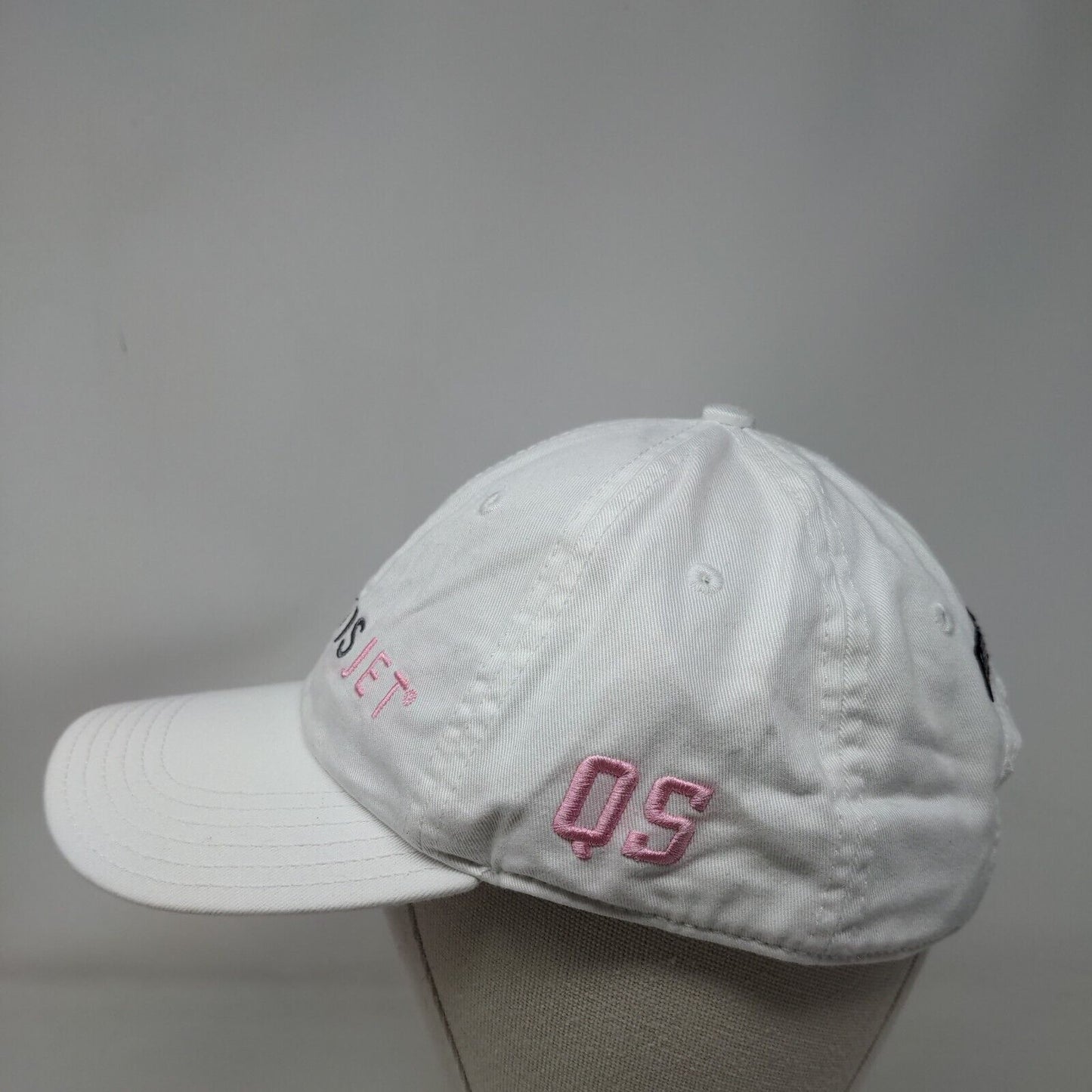 Marquis Jet Slideback Hat White OSFA Embroidered Adjustable 6 Panel