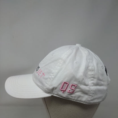 Marquis Jet Slideback Hat White OSFA Embroidered Adjustable 6 Panel