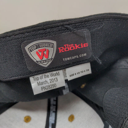 Top of the World Men's The Rookie Fitted Hat Black Size 6 1/2 - 6 7/8 Purdue