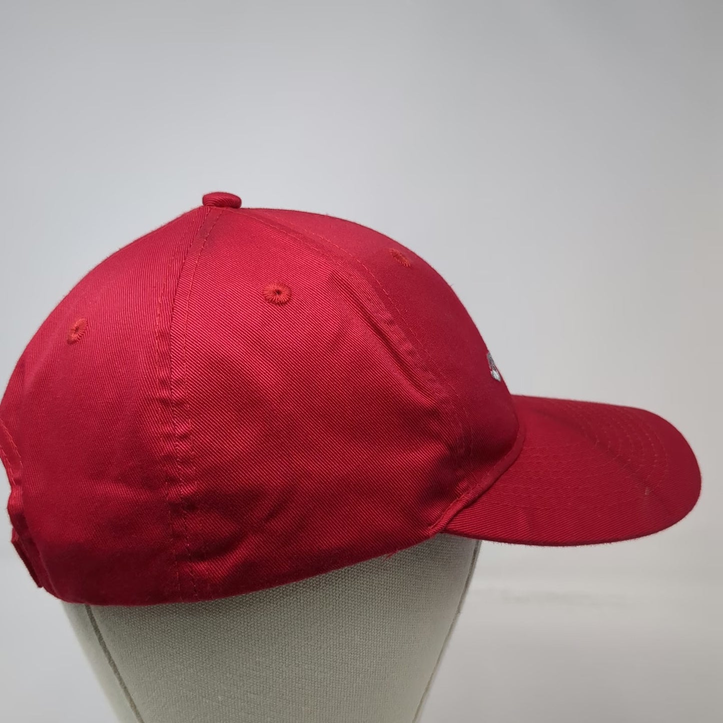 Port Authority Baseball Cap Red One Size Strapback StreetBond Logo hat Cotton