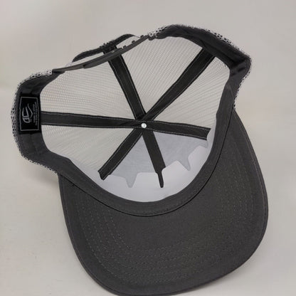 TCM Contractor's Edge Snapback Trucker Hat Gray OSFM Embroidered Mesh Back OC