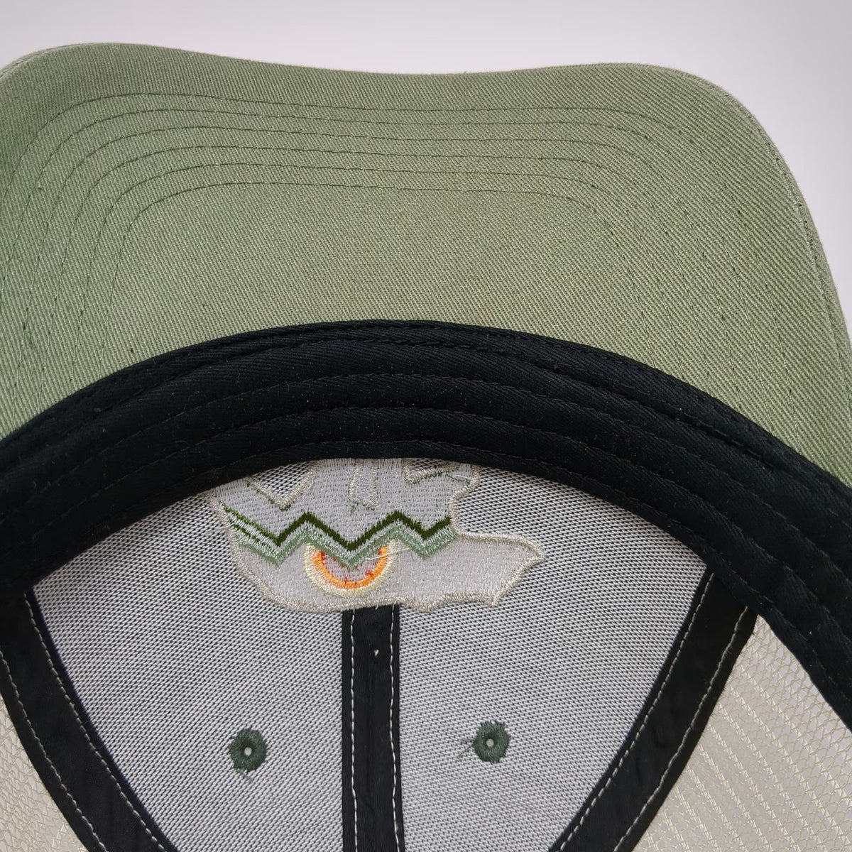 Locale Green Trucker Hat One Size Jackson Hole Wyoming Bear Mountain Logo