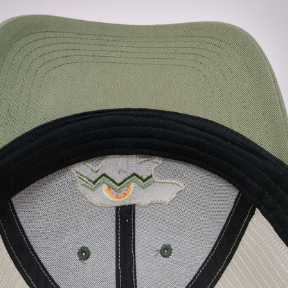 Locale Green Trucker Hat One Size Jackson Hole Wyoming Bear Mountain Logo
