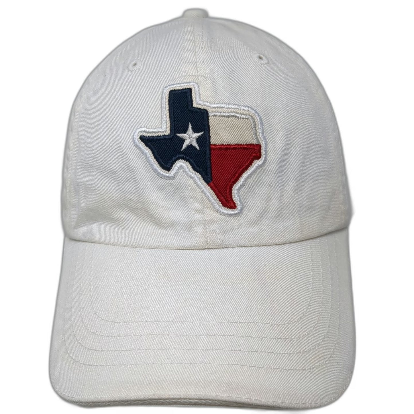 Sonoma Baseball Cap White One Size State of Texas Flag Patch Slideback Hat