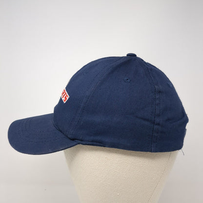 i9 Sports Strapback Hat Blue One Size Adjustable Embroidered 6 Panel