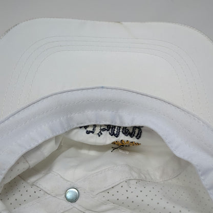 Port Authority Baseball Cap White One Size Mesh Strapback Sun Valley Tennis Hat