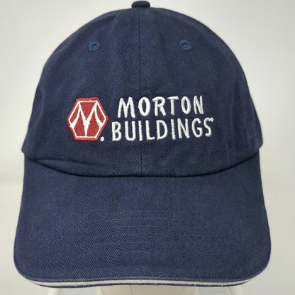 TCKB Morton Buildings Baseball Cap Blue One Size Cotton Strapback Logo Hat