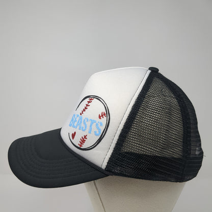 Beasts Snapback Rope Trucker Hat Black One Size Adjustable Mesh Back