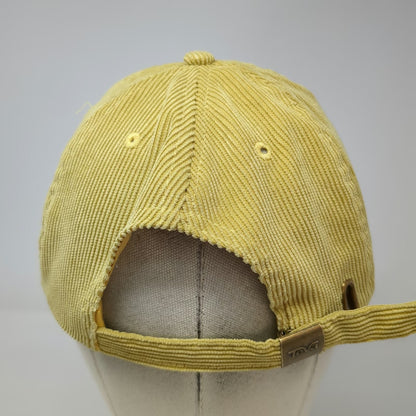 Teva Baseball Cap Yellow One Size Corduroy Adjustable Sport Sandal Patch Hat
