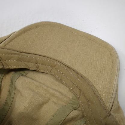 Newsboy Cap Beige One Size Side Buckles Slideback Cotton Panelled Driving Hat
