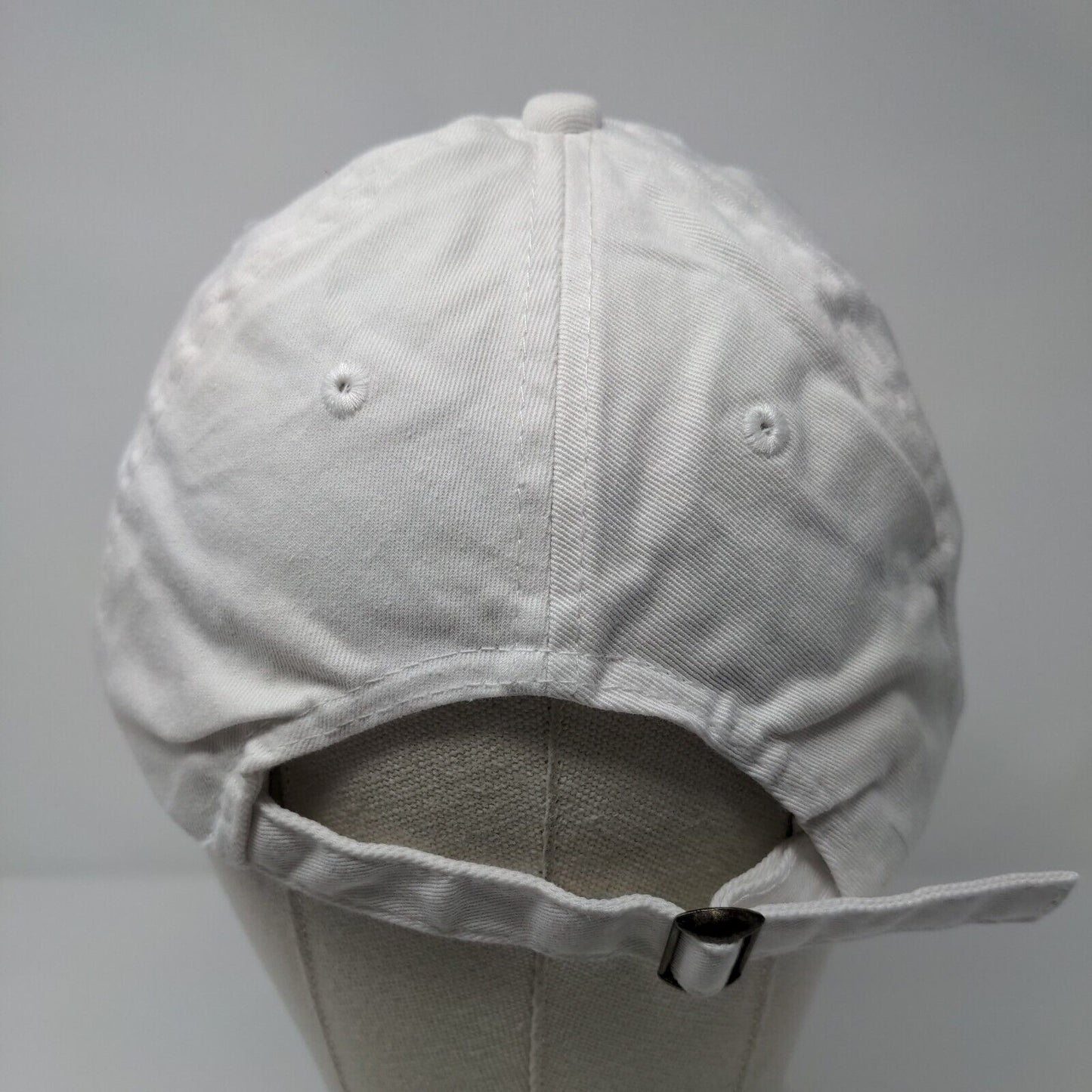 Cherish Slideback Hat White OSFA Adjustable Embroidered Vent Holes