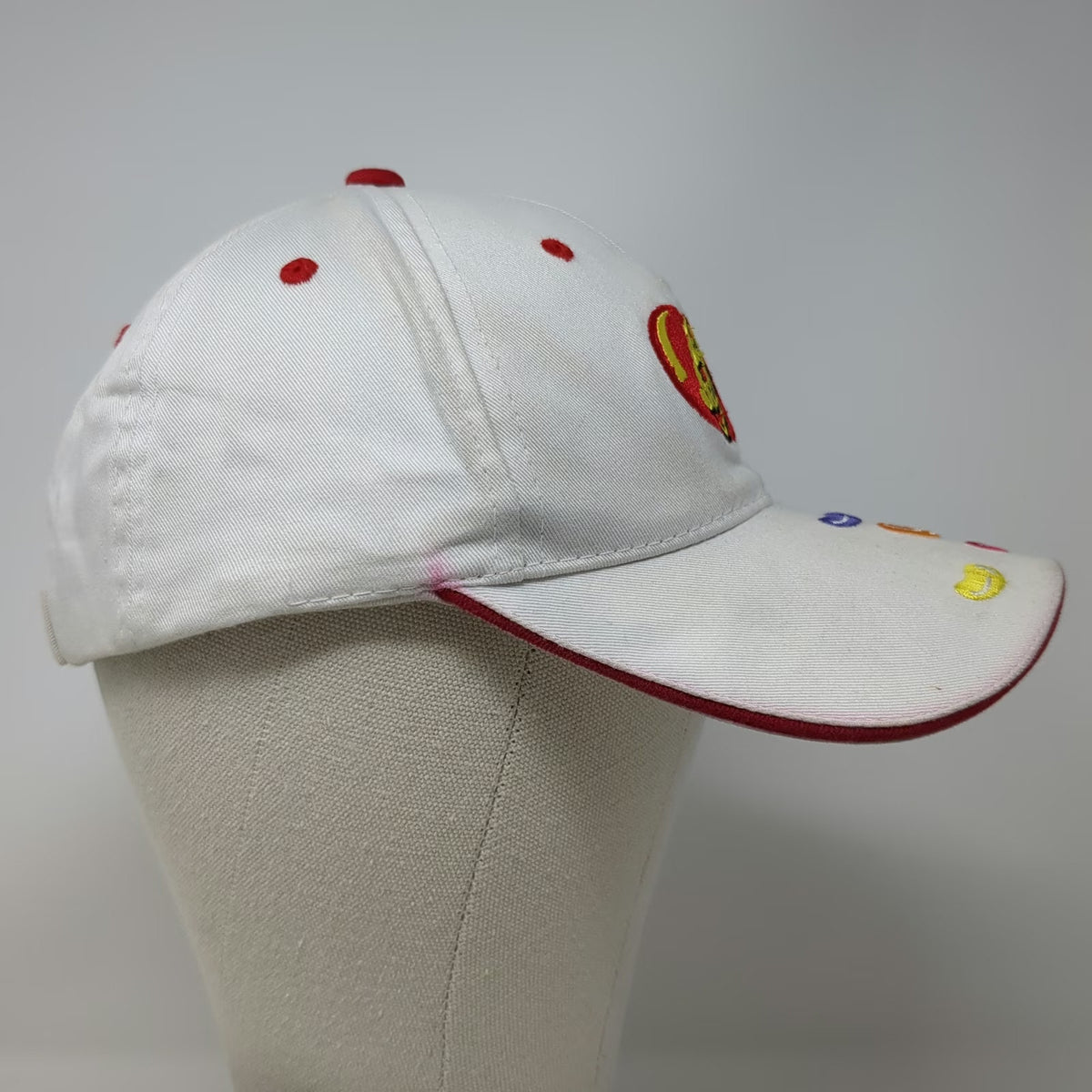 Town Talk Jelly Belly Baseball Cap White One Size Jelly Bean Embroidered Hat