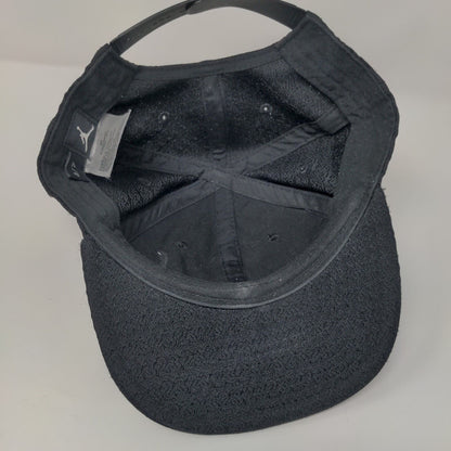 Air Jordan Snapback Hat Black Size 4-7 Adjustable Vented Holes Polyester