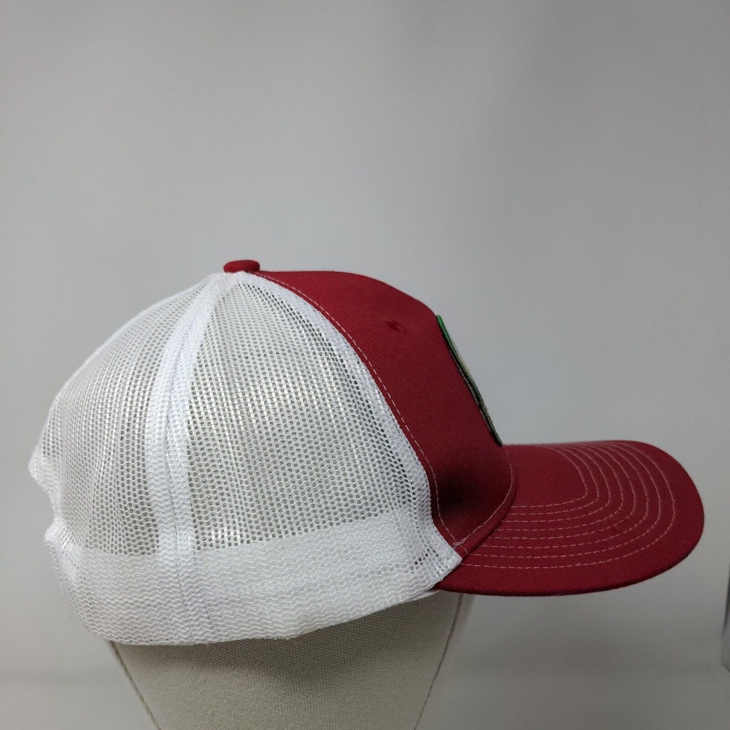 Somerfield Farms Snapback Trucker Hat Red One Size Mesh Back Port Authority