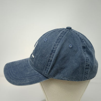 Ahead Baseball Cap Blue One Size Old Silver Beach Cape Cod Strapback Hat Cotton